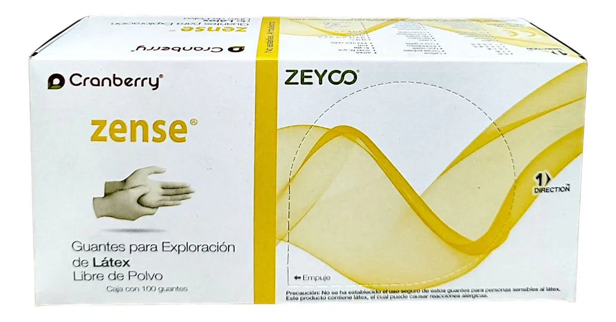 Tienda DDC - Cranberry - Guante Latex Sin Polvo Zense PF Cranberry 100pz | TiendaDDC.com