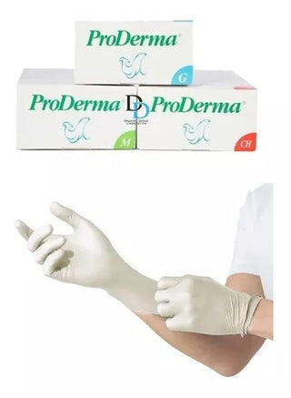 7502236490004 - UniSeal - GUANTES - GUANTE DE LATEX PRODERMA Caja Master con 20 pzas 2000 guantes | TiendaDDC.com