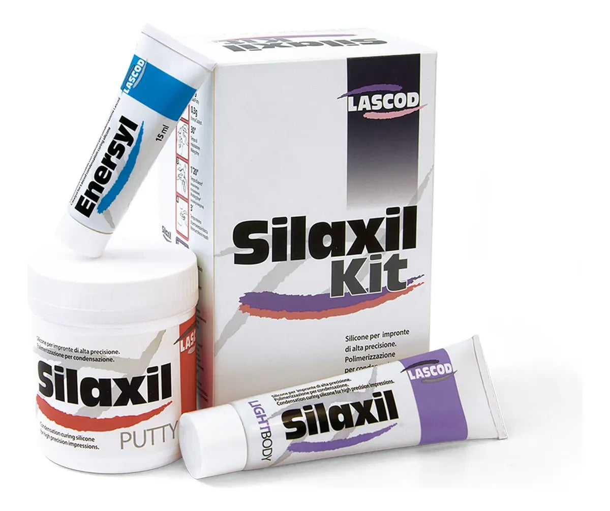 8016200021099 - LASCOD - CLINICA - Material Impresion Dental Silaxil Mini Kit Silicona Condensacion | TiendaDDC.com