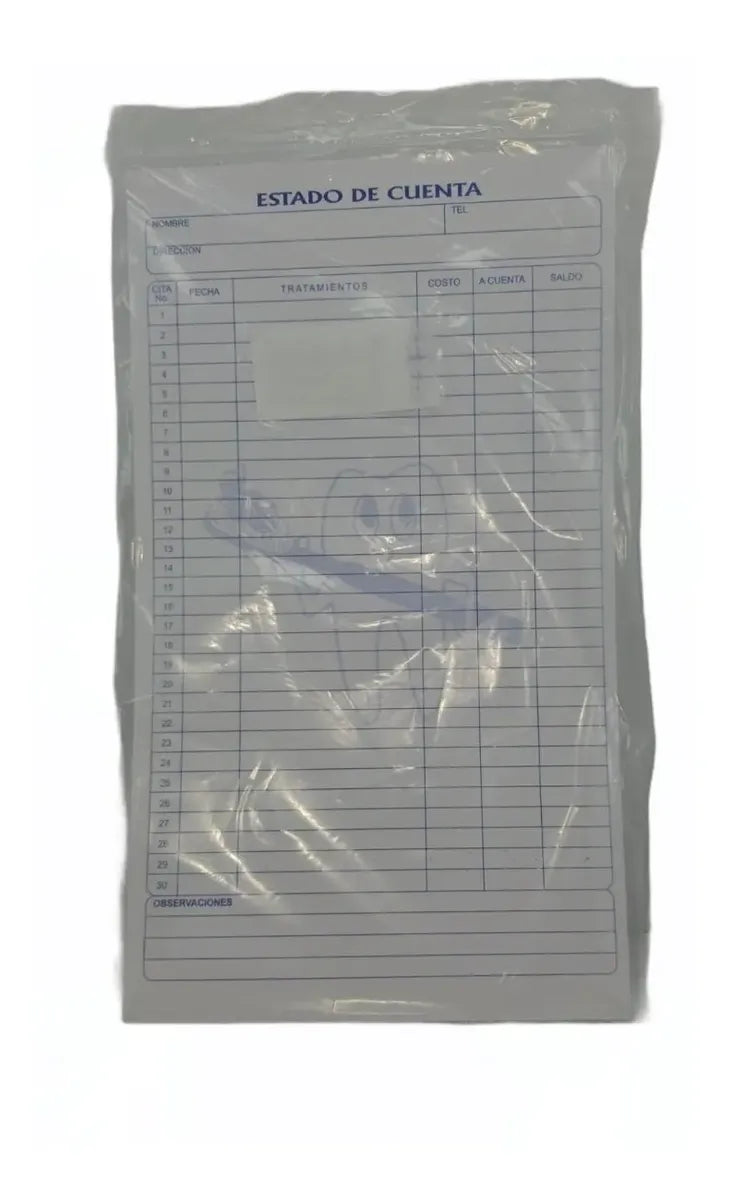 Tienda DDC - Tienda DDC - CLINICA - Bloc Historia Clinica Dental Odontologica paquete De 50 Hoja | TiendaDDC.com