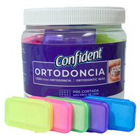 Bote Con Cera Para Brackets Ortodoncia Confident 50 Pzas