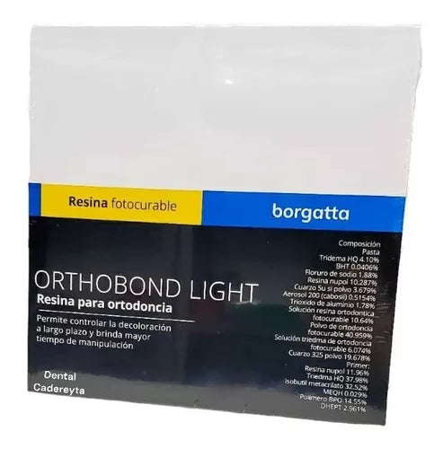 ORTHOBOND FOTOCURABLE Resina para Brakets Borgatta