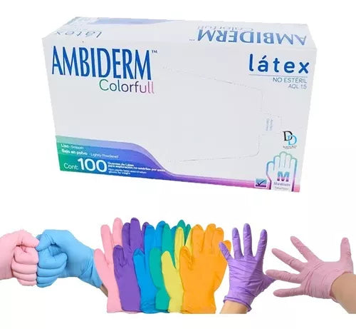 GUATE DE LATEX COLORFULL talla Mediana Ambiderm