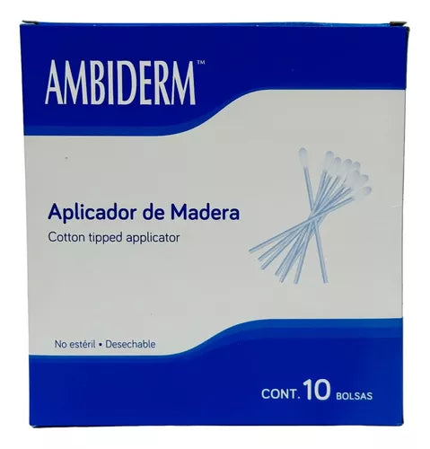 APLICADORES DE MADERA 1000pz Ambiderm