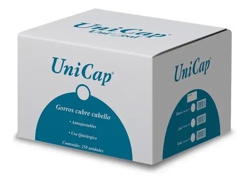 7502236490639 - UniSeal - Cofia unicap blanca gorro 250pz | TiendaDDC.com