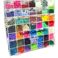 Caja De Acrilico Gigante 2058 Modulos Ligas Orto 49 Colores