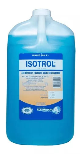 Enjuague Bucal Antiséptico Con Fluoruro Galón 4 Lt Isotrol