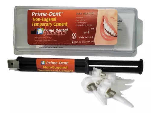 CEMENTO TEMPORAL SIN EUGENOL RESINA DUAL Prime Dent