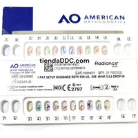 Brackets American Ortodontic Zafiro roth .018