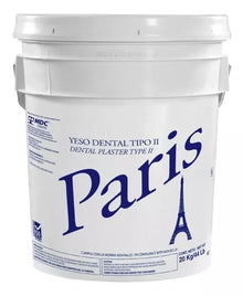 YESO PARIS tipo II Blanco Cubeta Master con 20 pzas - 20 kilos