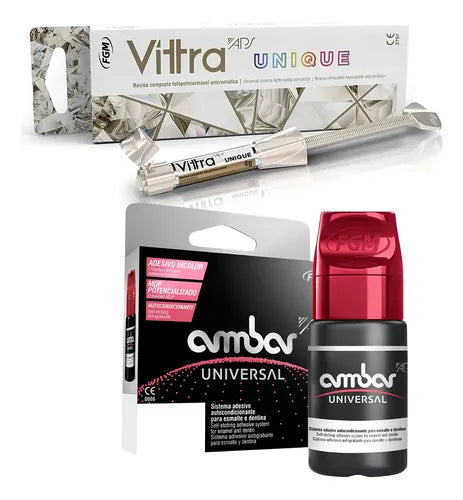 7899633826308 - FGM - RESINAS - kit Resina Fotocurable Vittra Aps FGM  con adheisvo Ambar Universal | TiendaDDC.com