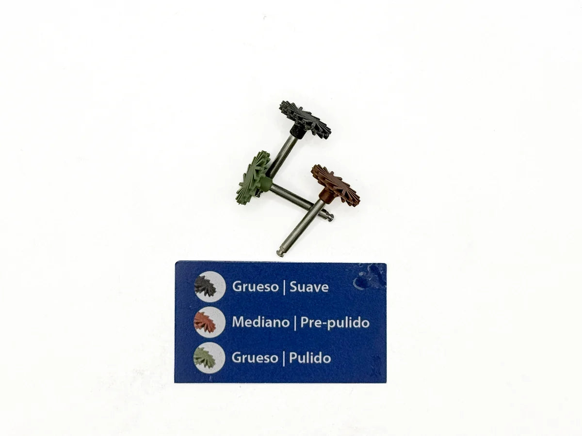 Tienda DDC - VOCO - RESTA - Kit Pulido Dental Eveflex Twist Set Amalgama Metales Ra 240 3pz EVE | TiendaDDC.com