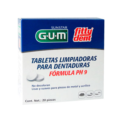 TABLETAS LIMPIADORAS pastillas efervecentes placas FITTY DENT