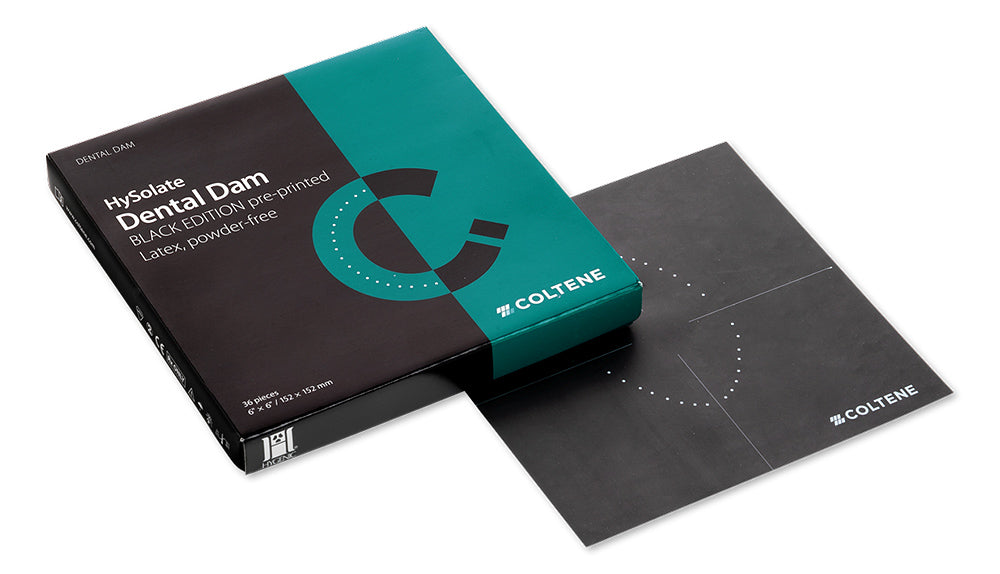 Goma Dique Dental Dam 6x6 Medio con plantilla