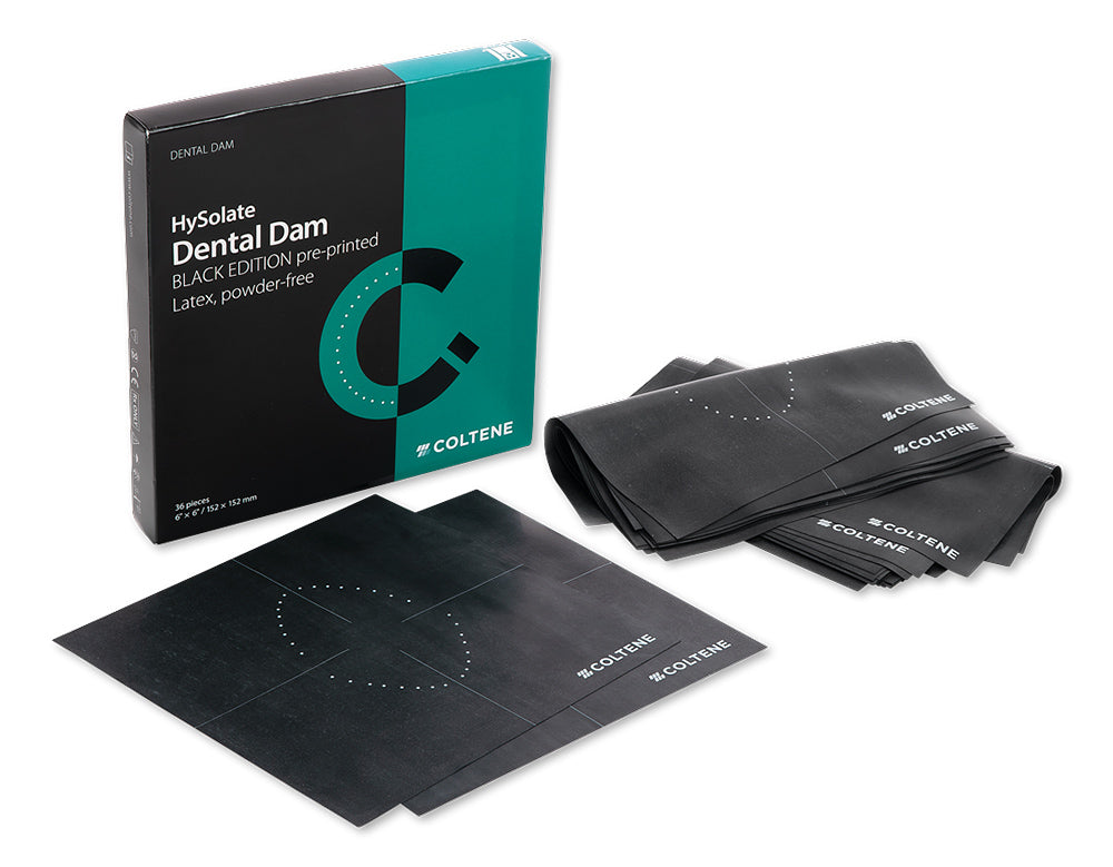 Goma Dique Dental Dam 6x6 Medio con plantilla