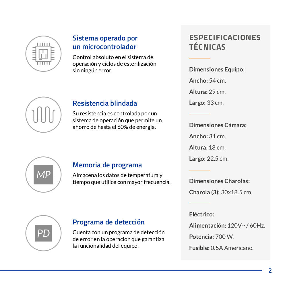 Esterilizador de calor seco Lorma M08
