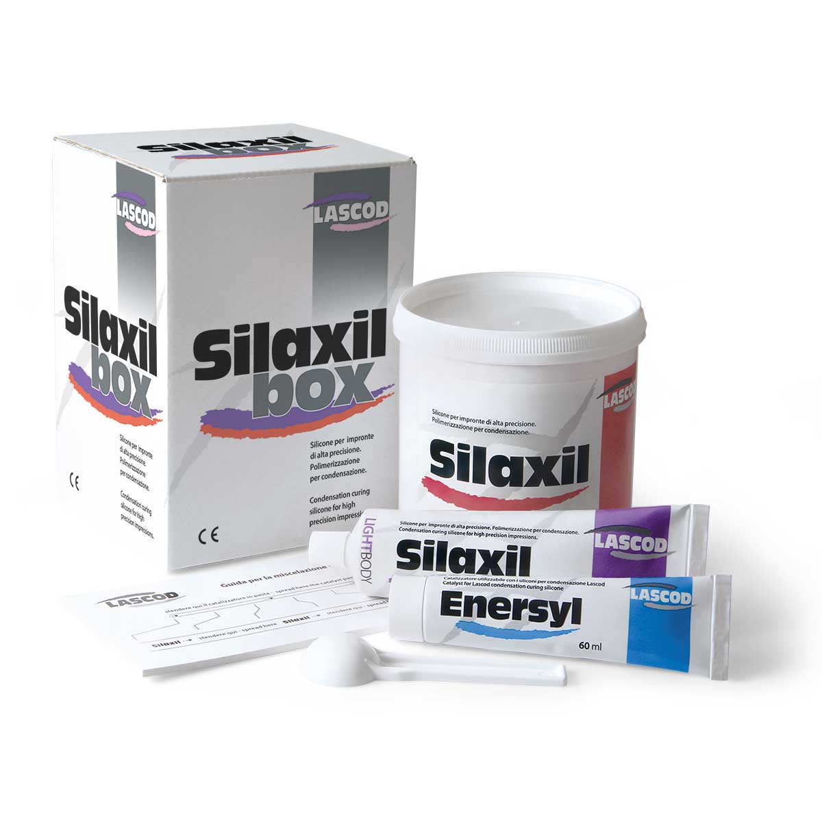 8016200021334 - LASCOD - RESTA - Silaxil Box Kit Masilla Ligera Dental Catalizador Siliconas | TiendaDDC.com