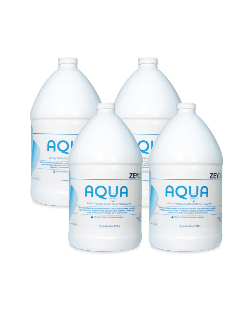 AGUA TRIDESTILADA Destilada Caja Master 4 Garrafas 12 Litros