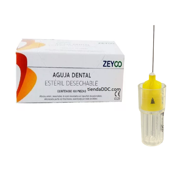 AGUJA DENTAL ZEYCO 100pz 27g (.40x 21mm) Corta | ZEYCO