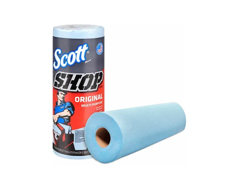 054000751301 - Tienda DDC - Toalla Paño Multiusos En Rollo Scott Shop Azul 55 Hojas | TiendaDDC.com