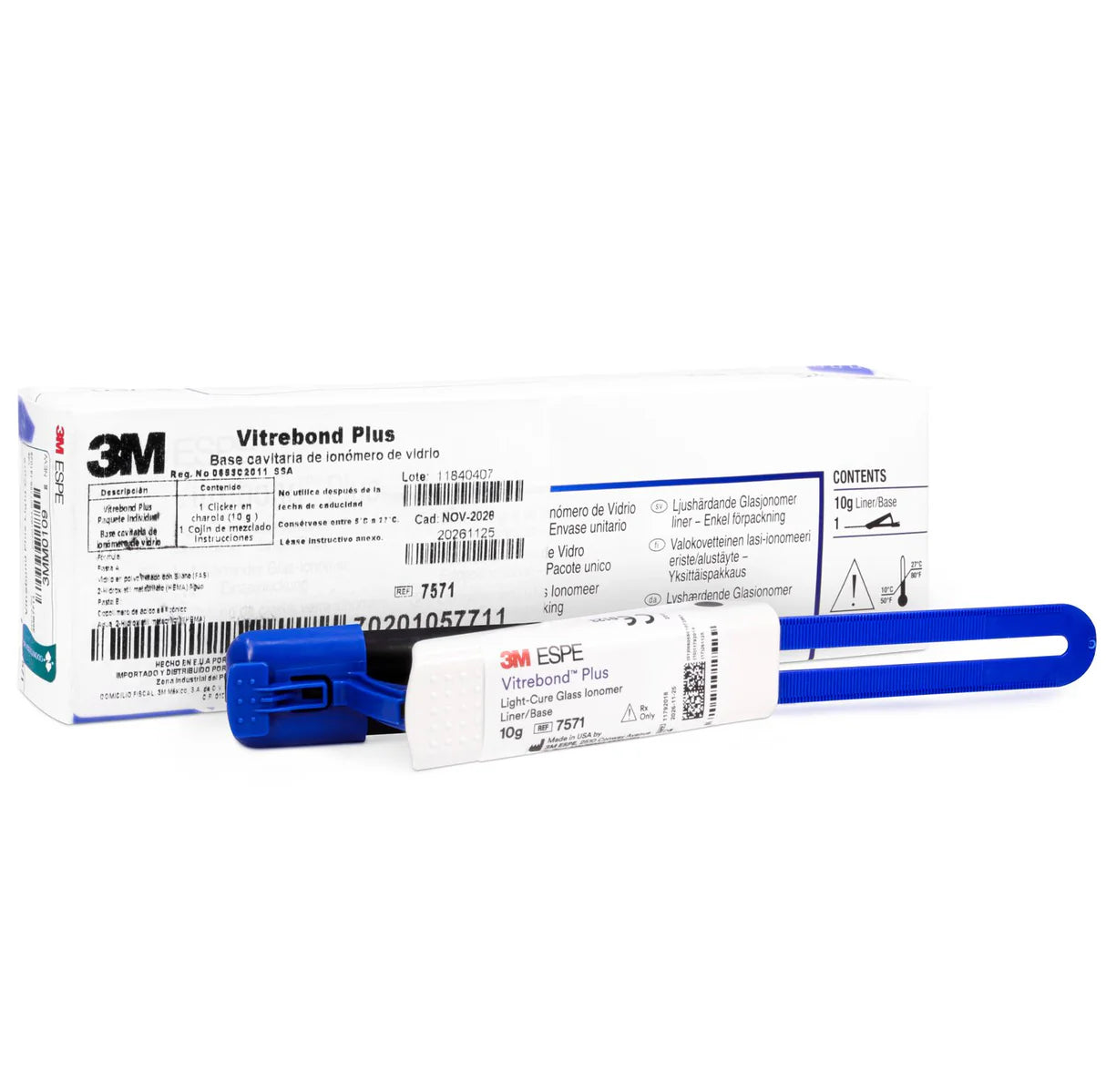Tienda DDC - 3M ESPE - RESTA - Vitrebond Plus 10gr Clicker Ionomero De Vidrio Fotocurable 7571 | TiendaDDC.com
