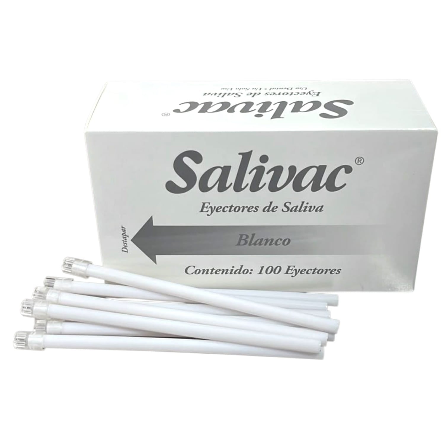 7502236492916 - UniSeal - CLINICA - Eyector de saliva 100 pzas de colores | TiendaDDC.com