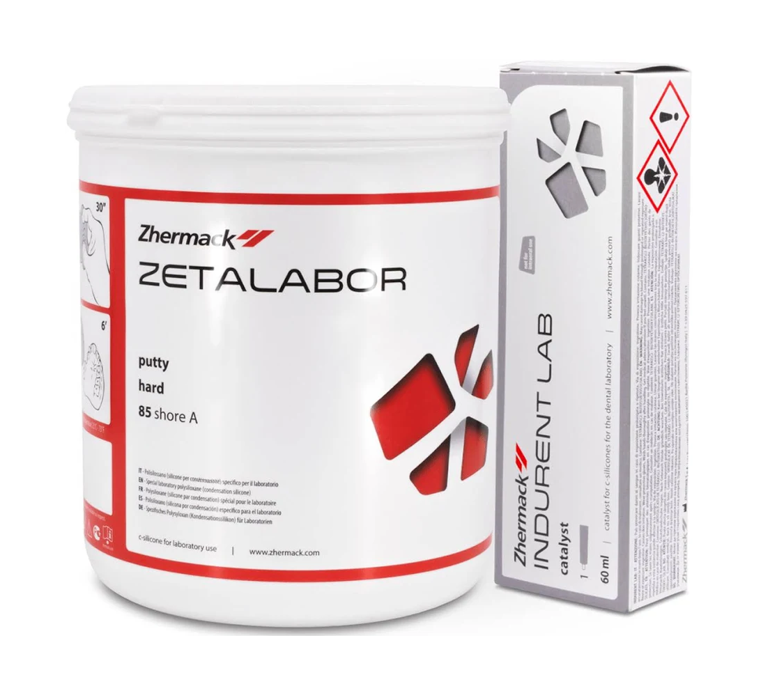 Zetalabor Putty Hard 2.6kg + Indurent Lab 60ml Zhermack