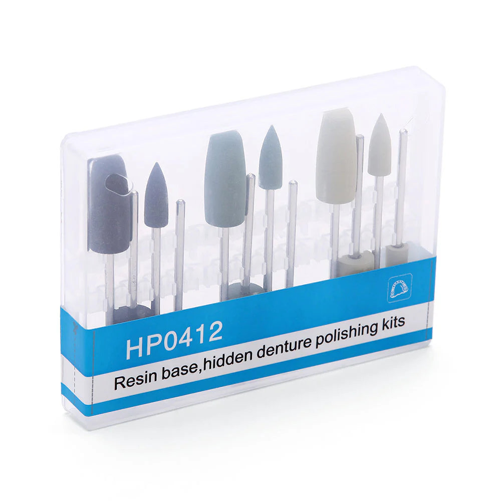 Kit Pulido A Base De Resina Para Acrilico Dental 12pz