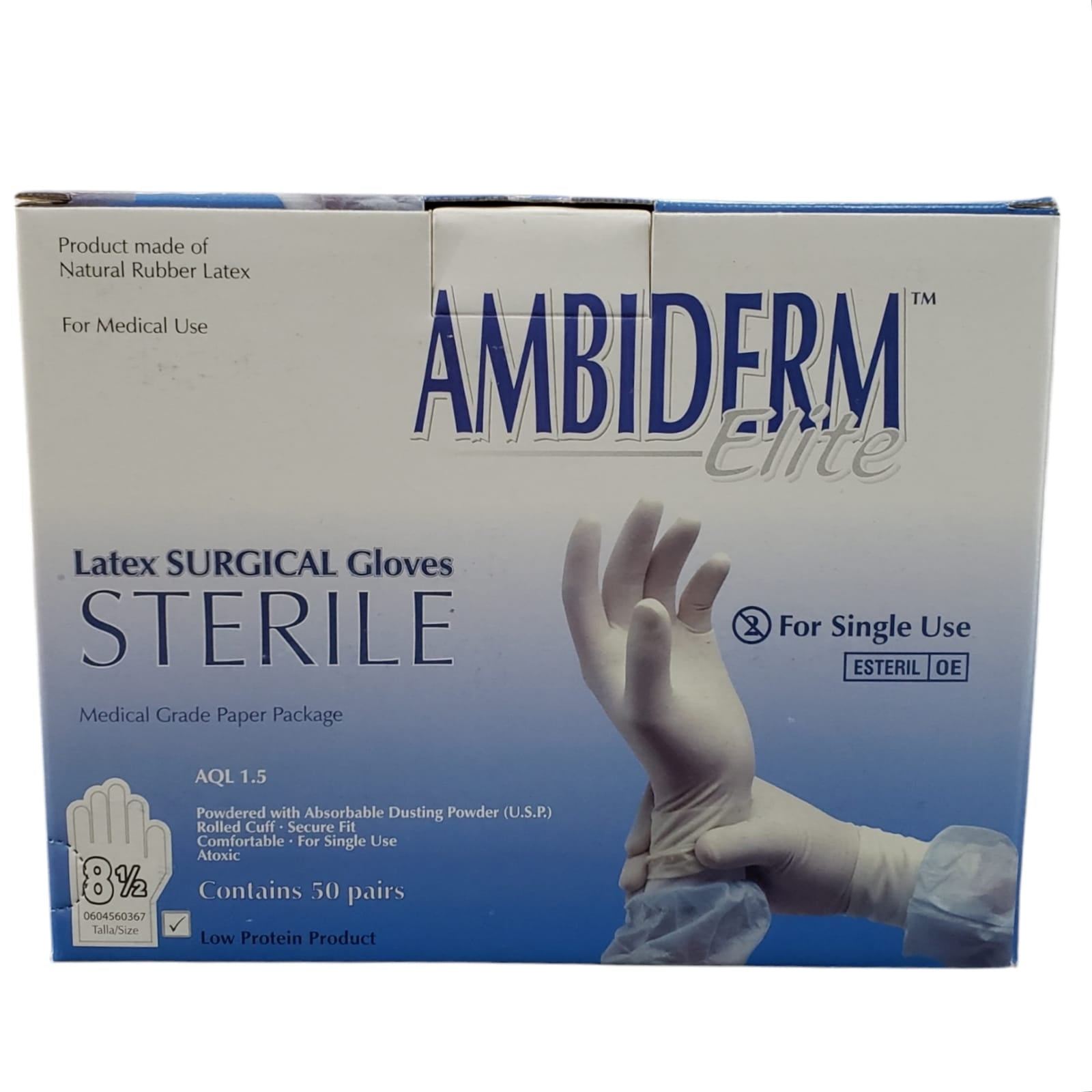 Guante De Látex Ambiderm Elite esteril