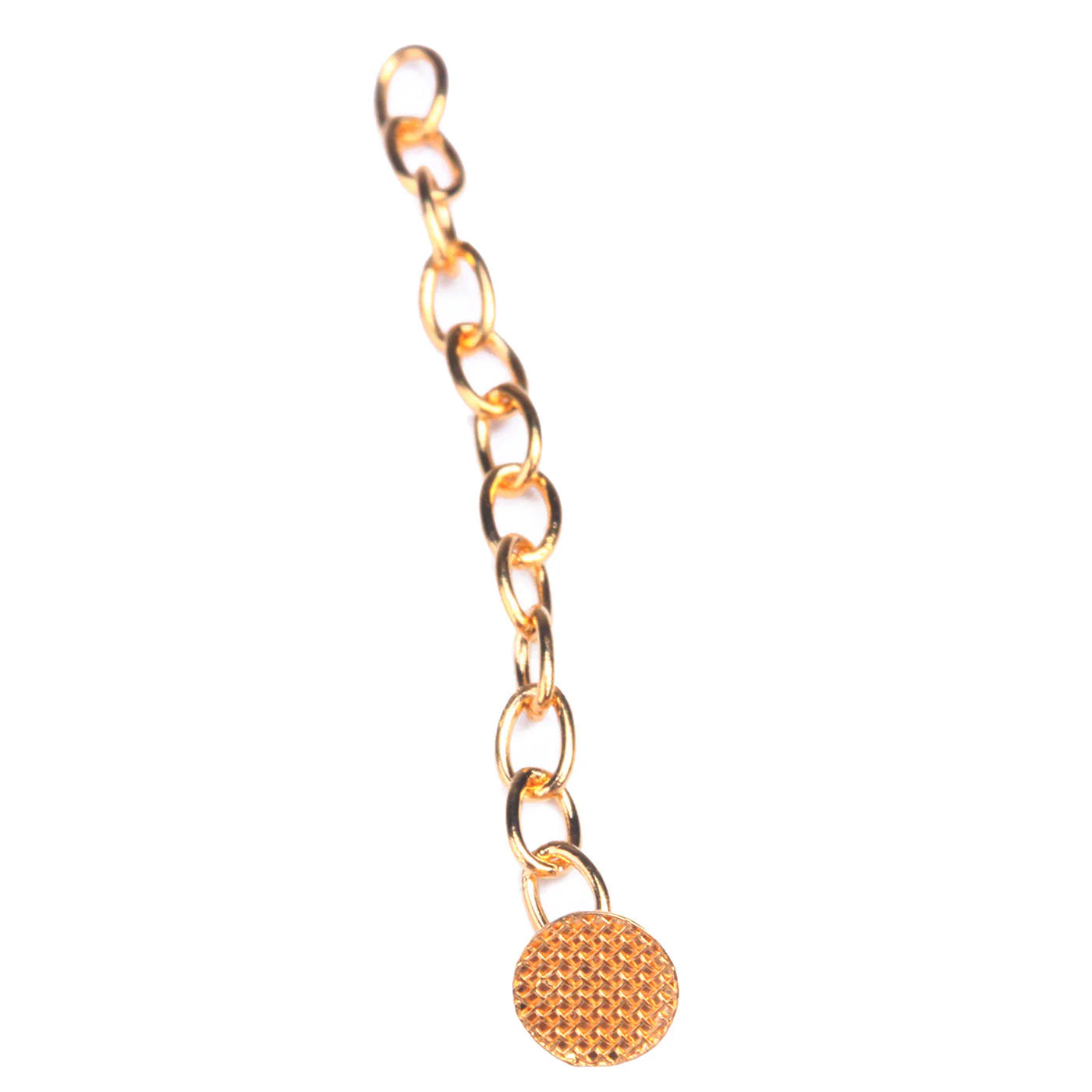 Cadena de tracción ortodoncaia AZDENT con botones y cadena dorado