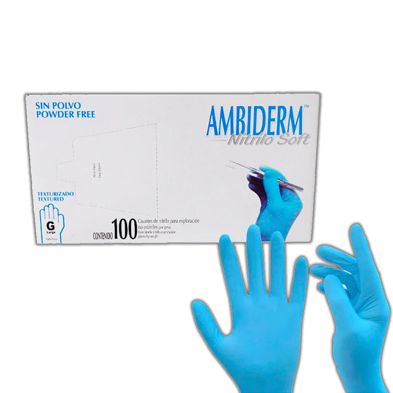 GUANTE DE NITRILO 100pz Aambiderm