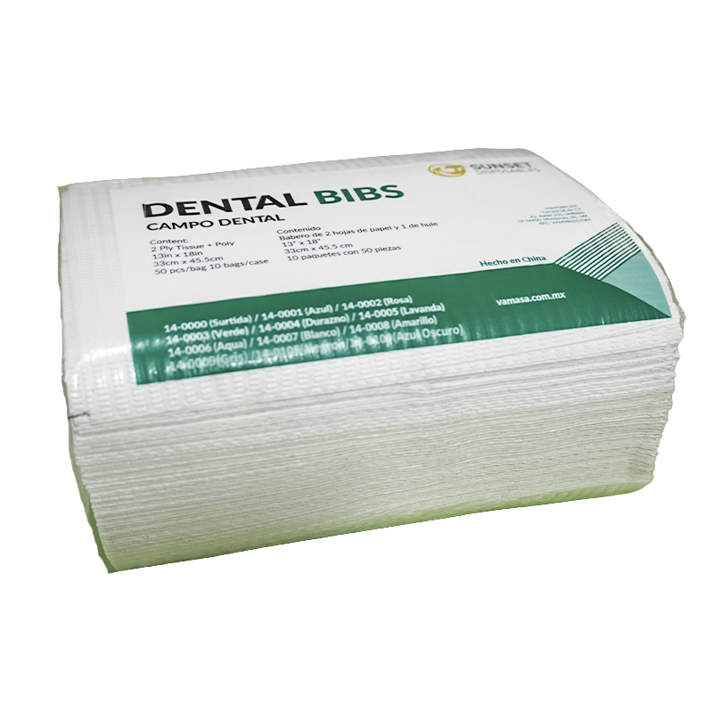 61003027 - SUNSET - CAMPO Dental BABEROS campos DESECHABLE C/50 | TiendaDDC.com