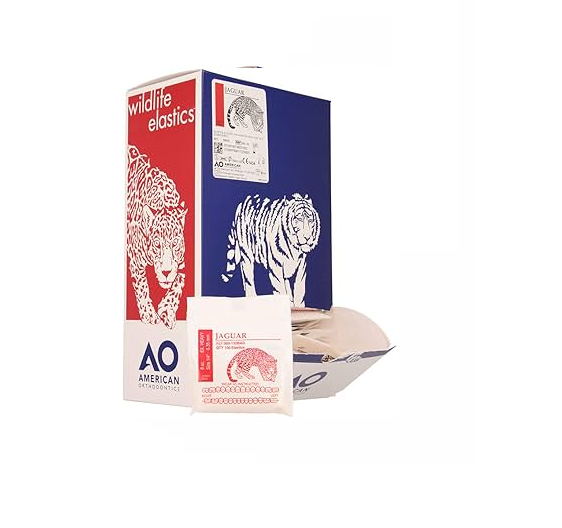 Tienda DDC - AMERICAN ORTHODONTICS - ORTO - Ligas extraorales AO Caja master con 50 bolsas | TiendaDDC.com