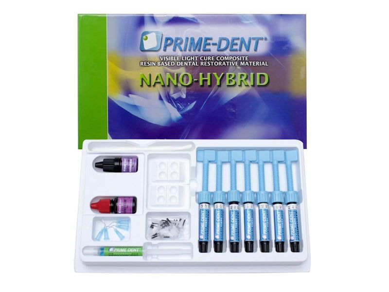 KIT 7 RESINAS NANOHIBRIDAS Bond Acido Prime Dent