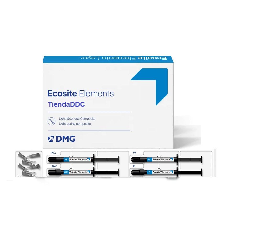 Tienda DDC - DMG - RESINAS - Kit 4 Resinas fluidas dental Ecosite Elements Highlight | TiendaDDC.com