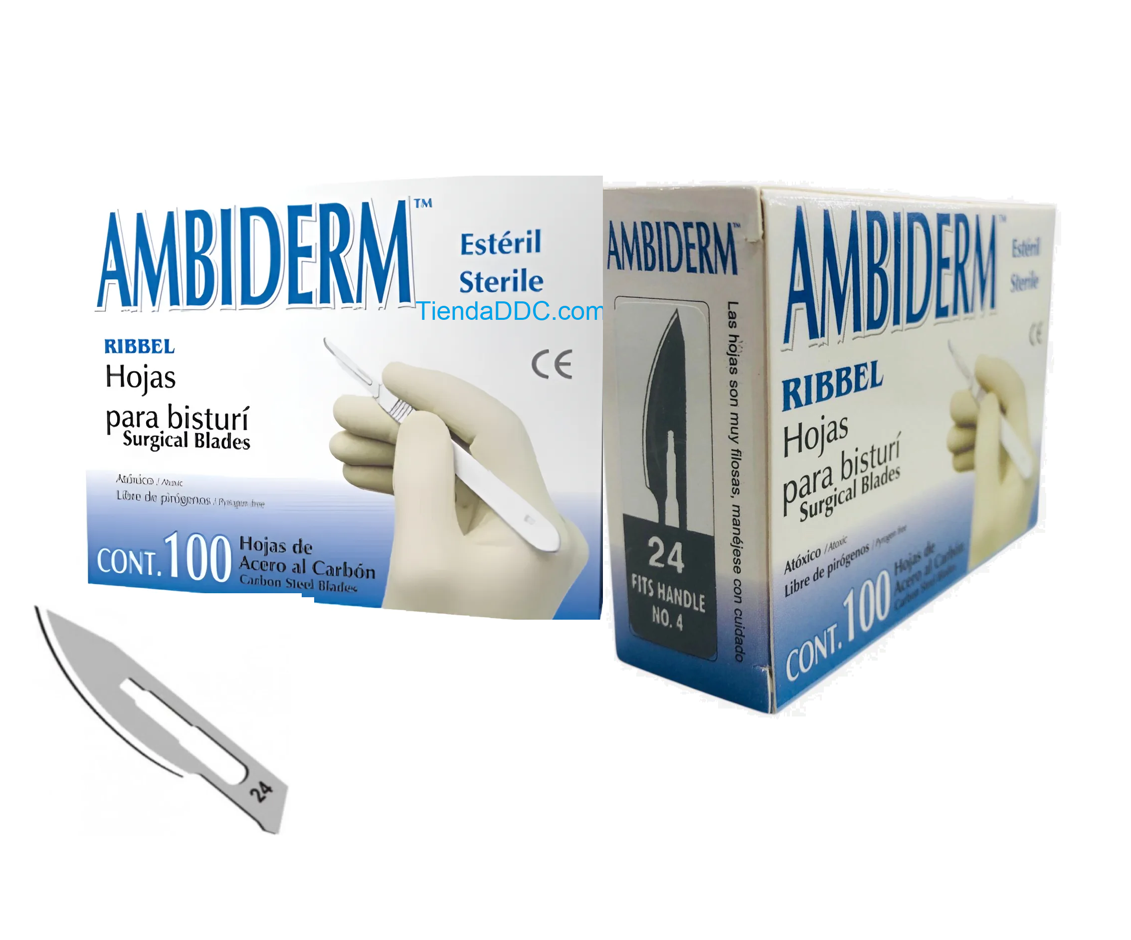 HOJA PARA BISTURI Ambiderm Mango No.4