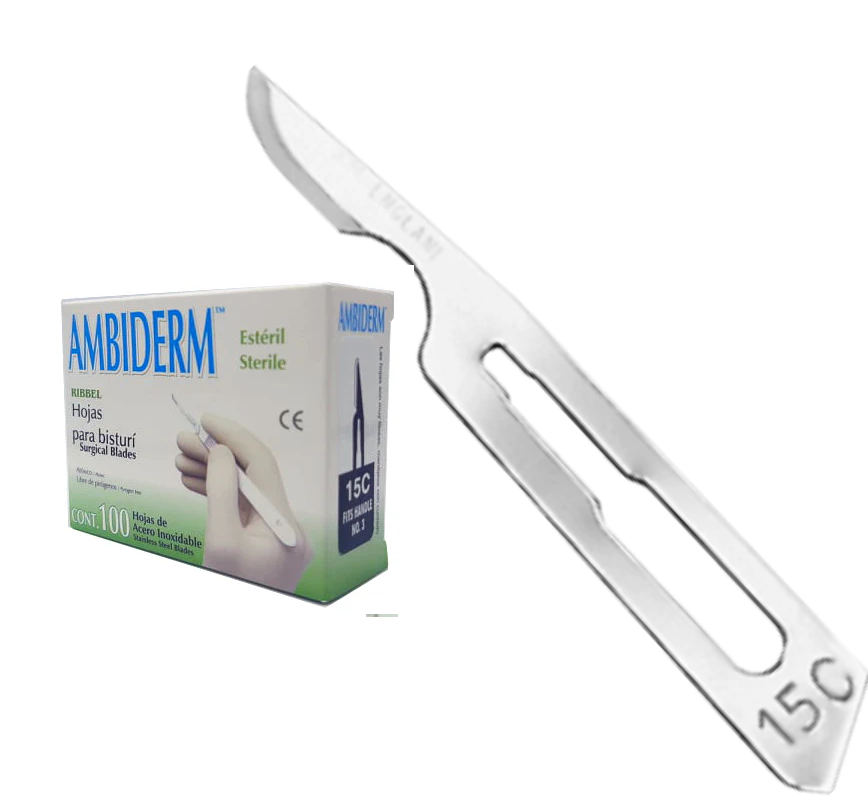 HOJA PARA BISTURI Ambiderm Acero inixidable RIBBEL