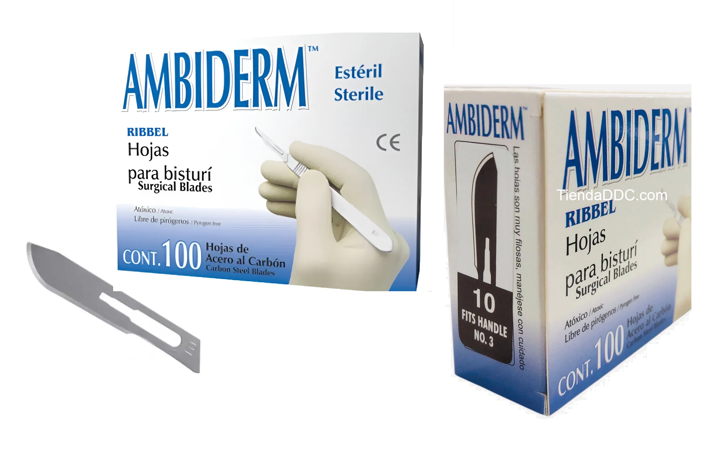 HOJA PARA BISTURI Ambiderm Mango No.4