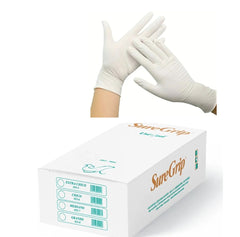 Guantes suregrip Uniseal De Látex Sin Polvo 100pz Grande