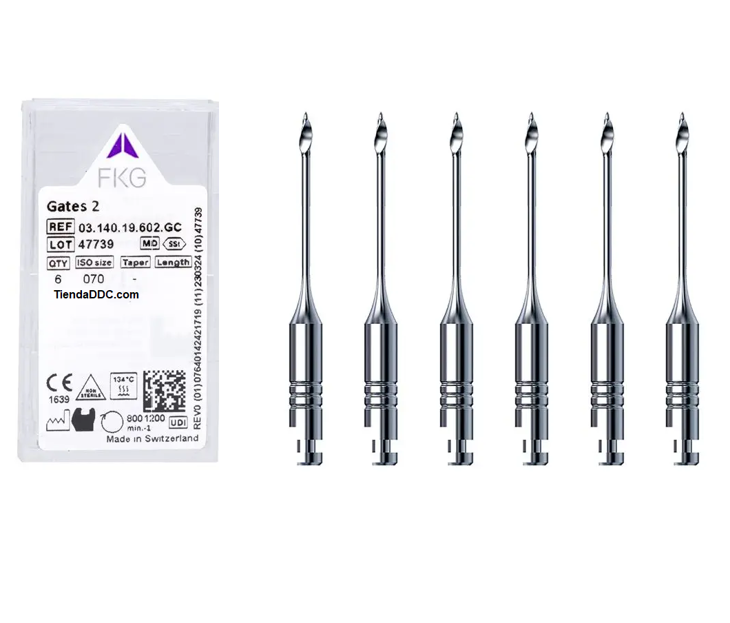 Tienda DDC - FKG - ENDO - Limas Gates 15mm Set C/6 | Mango Corto | TiendaDDC.com