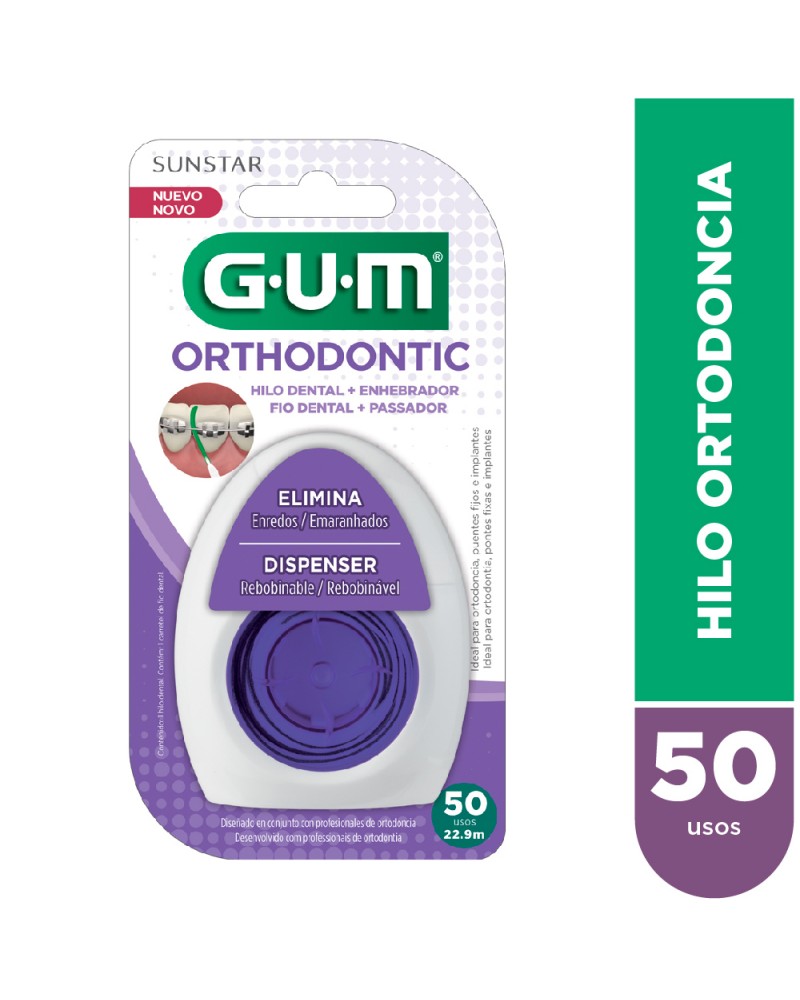 HILO DENTAL Para Ortodoncia 50 USOS GUM