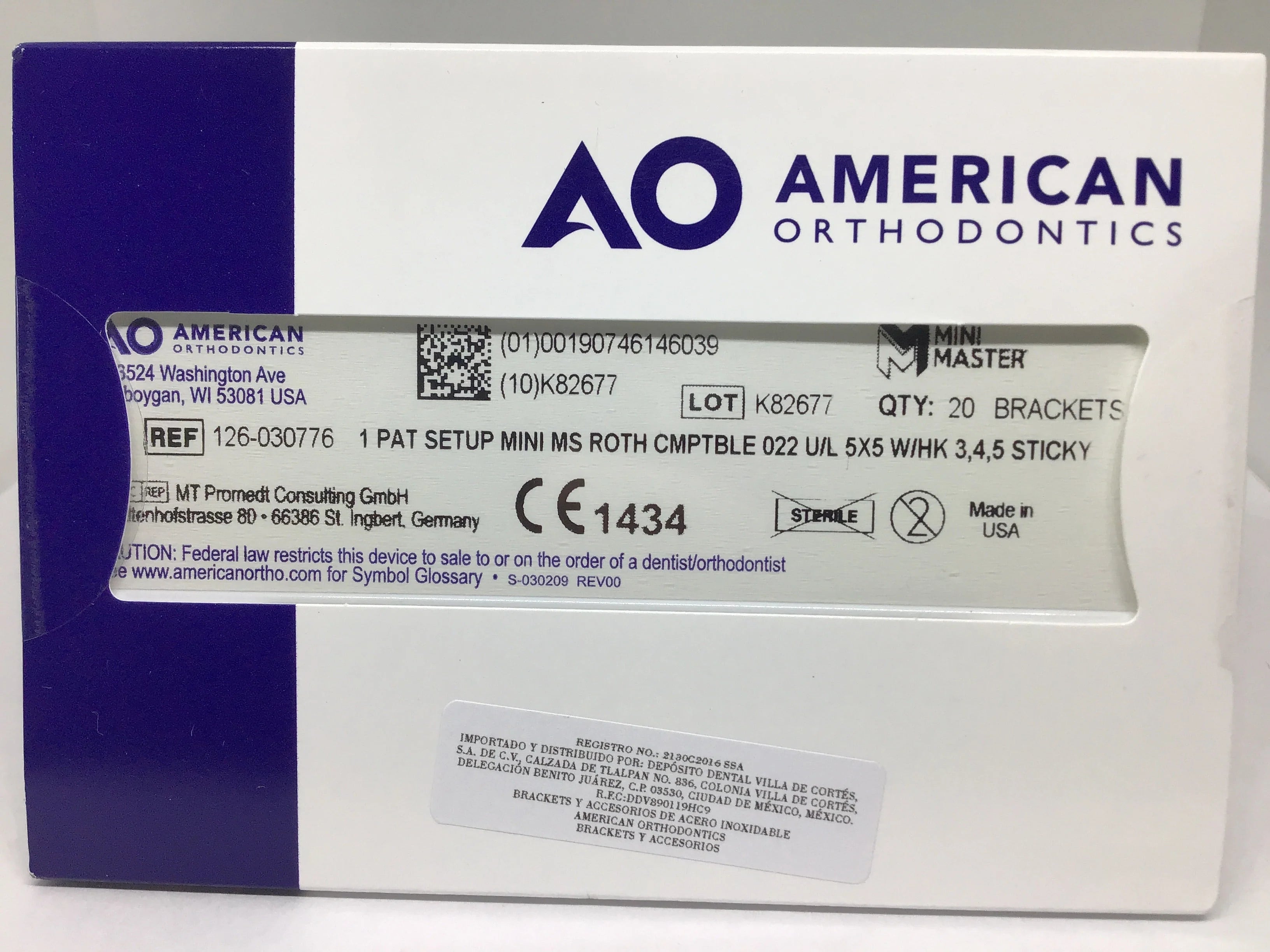 Tienda DDC - AMERICAN ORTHODONTICS - ORTO - BRACKETS MBT AMERICAN ORTHODONTICS | TiendaDDC.com