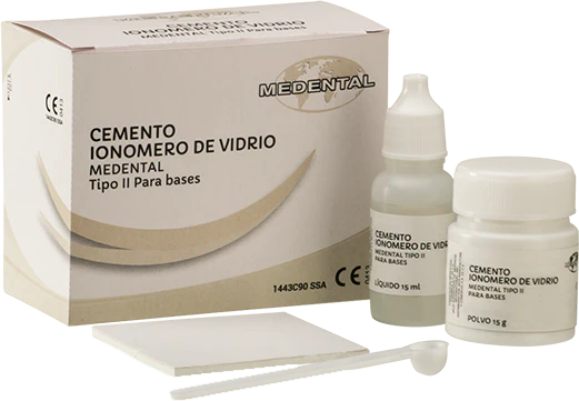 Cemento Dental Ionómero De Vidrio Tipo 2 Medental