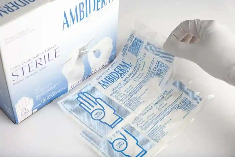 GUANTE DE LATEX ESTERIL Ambiderm 100pz