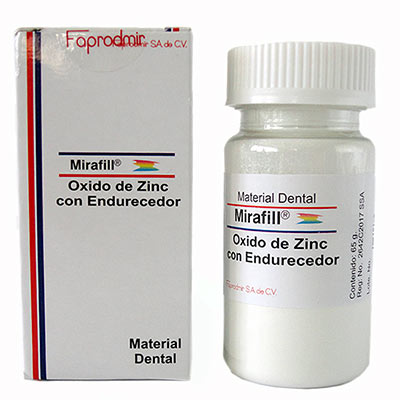 Oxido De Zinc Con Endurecedor 65 Gr + Eugenol