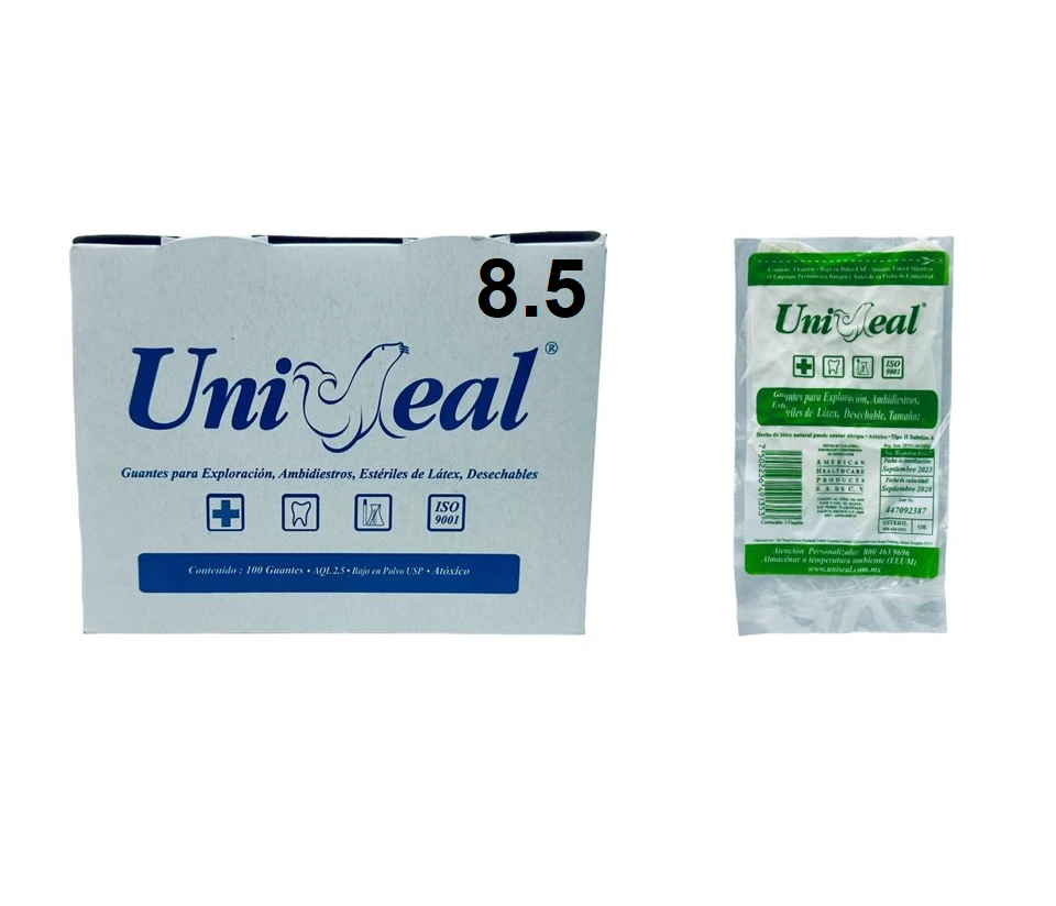 7502236491230 - UniSeal - GUANTES - Guante de Látex Estéril para Cirugía Uniseal | TiendaDDC.com