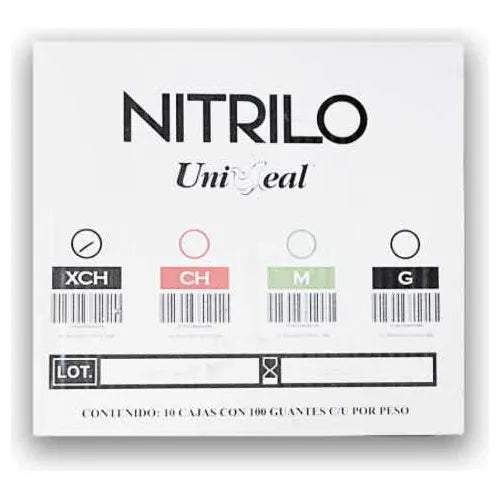 92571923 - UniSeal - GUANTES - Guantes Nitrilo Negro 1000pz Caja Master con 10jr. | TiendaDDC.com