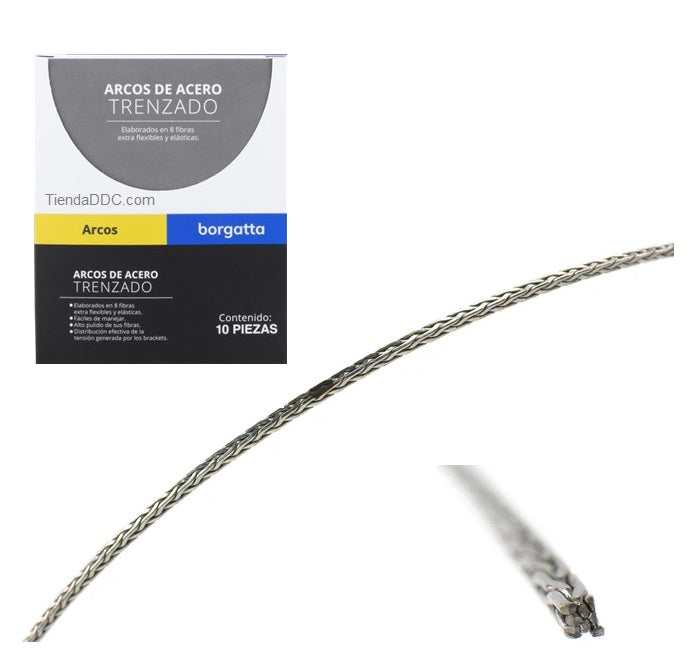Arcos De Acero Trenzado Ortodoncia Borgatta