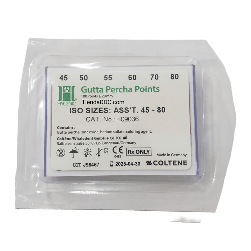 PUNTAS DE GUTTAPERCHA HYGENIC