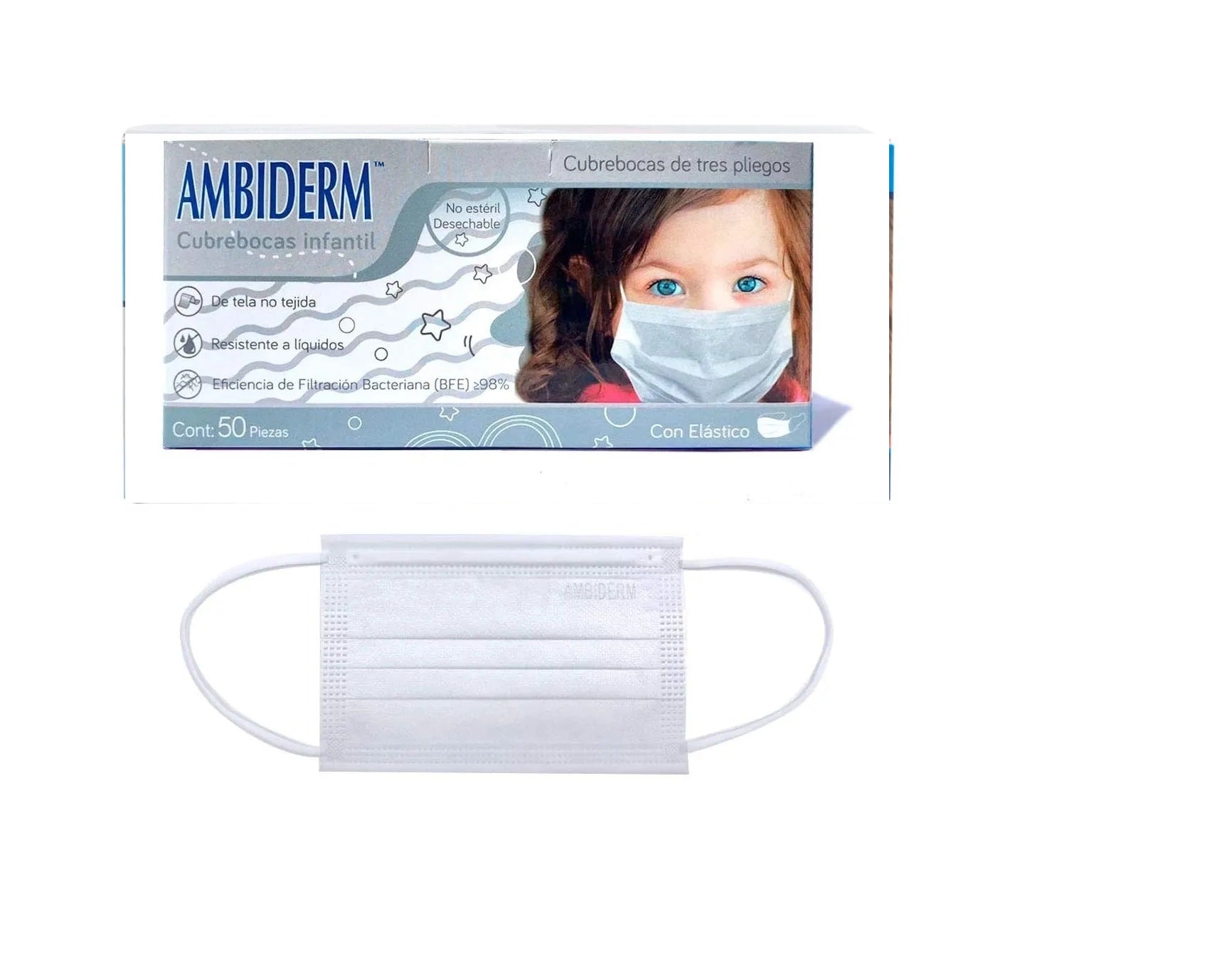 Cubrebocas infantil ambiderm